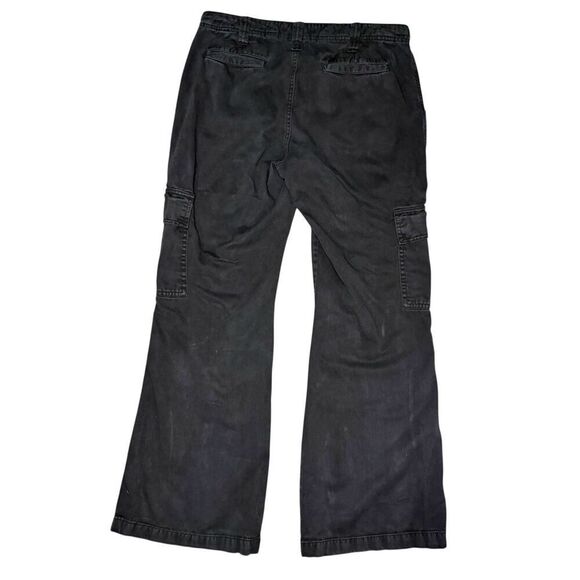 Aeropostale Women’s 10 Low Rise Flare Utility Cargo Pants Black Y2K - Picture 6 of 7